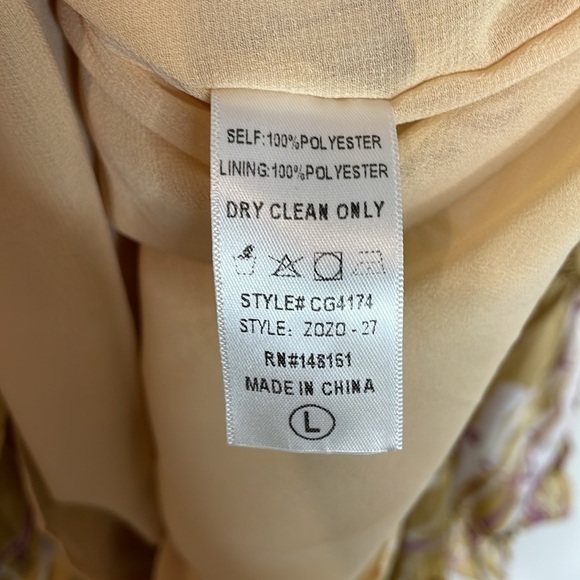 SOLD Buddy Love | Printed Puff Sleeve Dress Size Large NWT - Picture 8 of 8